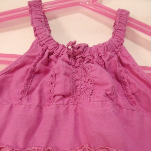 CHILDREN'S PLACE 3T Toddler Girls Charming Pink Tiered Halter Dress - Picture 4 of 16
